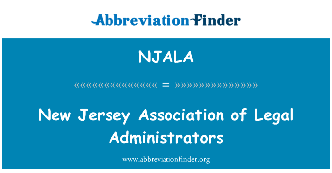 NJALA: New Jersey sdružení právní správců