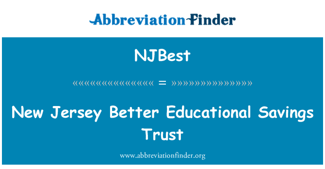 NJBest: Nova Jersey melhor confiança de poupança educacional