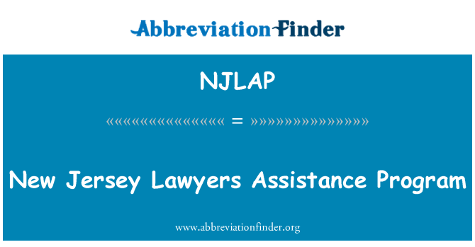 NJLAP: New Jersey advokāti palīdzības programmu