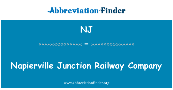 NJ: Napierville Junction geležinkelio įmonė