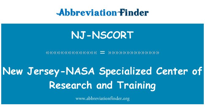 NJ-NSCORT: นิวเจอร์ซี่ NASA ความศูนย์วิจัยและฝึกอบรม