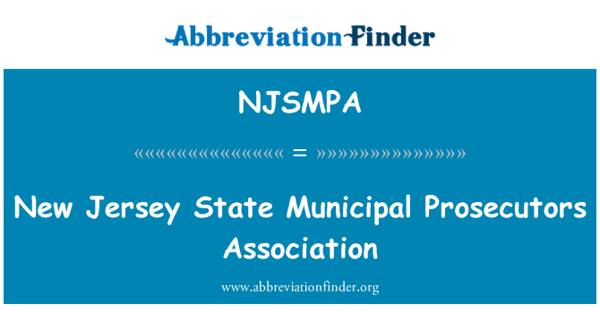 NJSMPA: نیو جرسی ریاست میونسپل استغاثہ ایسوسی ایشن