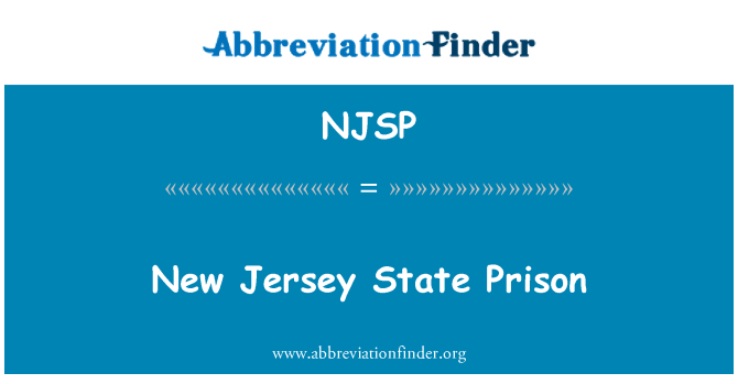 NJSP: Închisoare de statul New Jersey