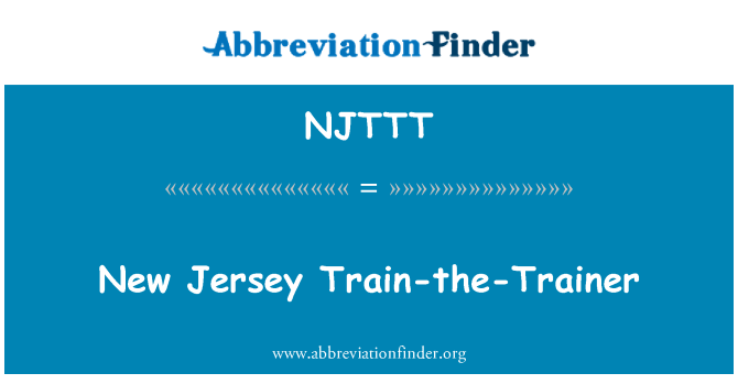 NJTTT: Kereta New Jersey-the Trainer