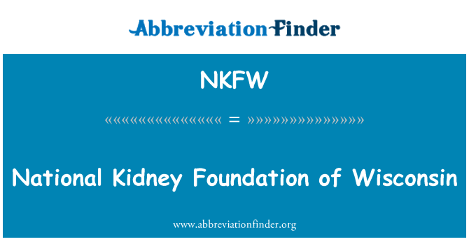 NKFW: Националната бъбречна фондация на Уисконсин