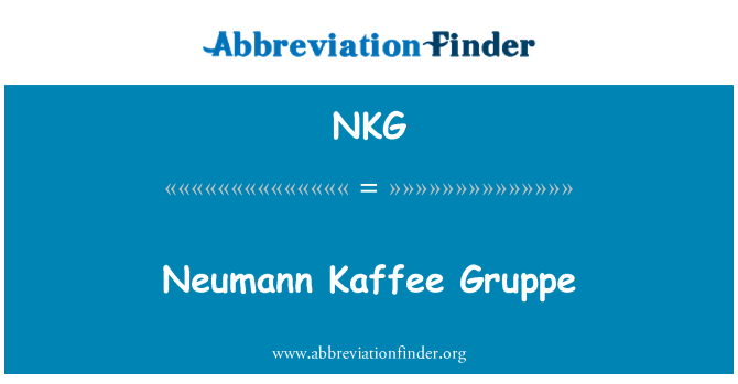 NKG: Neumann Kaffee Gruppe