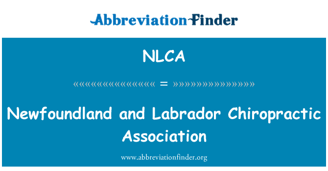 NLCA: Newfoundland och Labrador Chiropractic Association