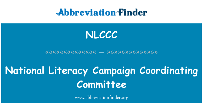 NLCCC: Komite koordinasi Nasional keaksaraan kampanye