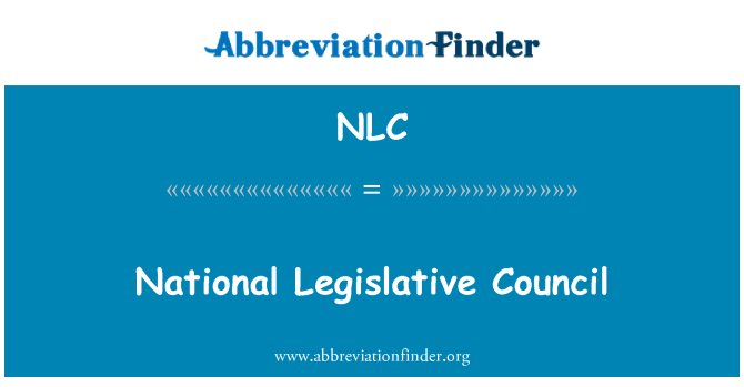 NLC: Národní legislativní Rada