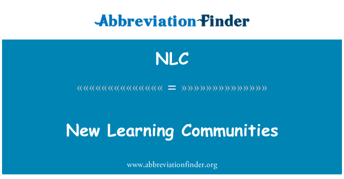 NLC: नया सीखने समुदायों