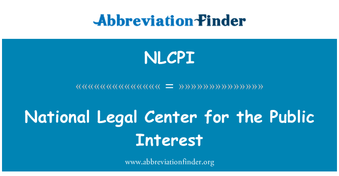 NLCPI: Национален център за правна за обществения интерес