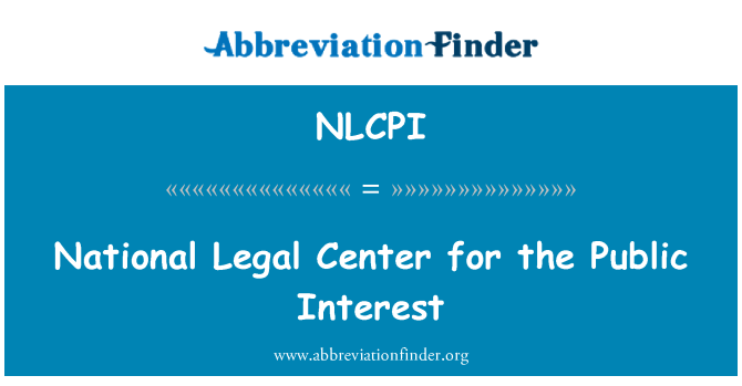 NLCPI: Centro Legal Nacional de interés público