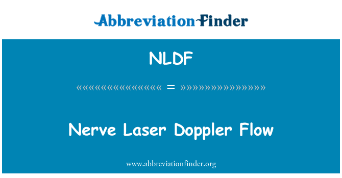 NLDF: Živec Laser Doppler pretoka