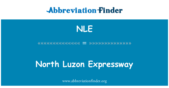 NLE: Wibffordd Luzon Gogledd