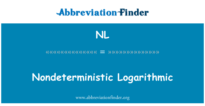 NL: Nedeterminističnih logaritmično