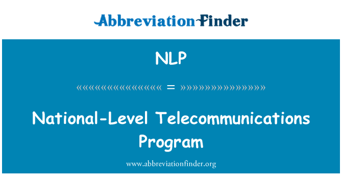 NLP: Program Nasional telekomunikasi