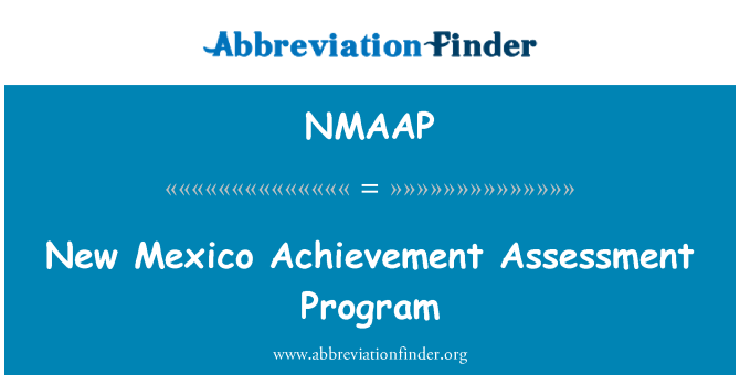 NMAAP: Programa de evaluación de logro de nuevo México