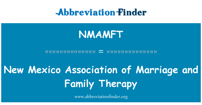 NMAMFT: Asociación de nuevo México de terapia matrimonial y familiar