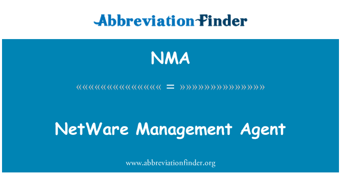 NMA: Aġent ta ' l-amministrazzjoni NetWare