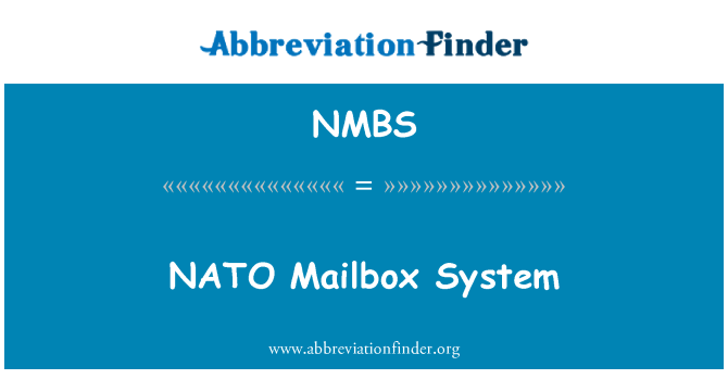 NMBS: NATO Mailbox System