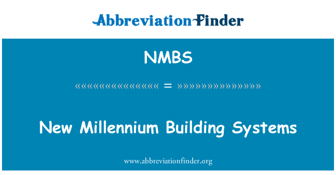 NMBS: Systemau adeilad mileniwm newydd