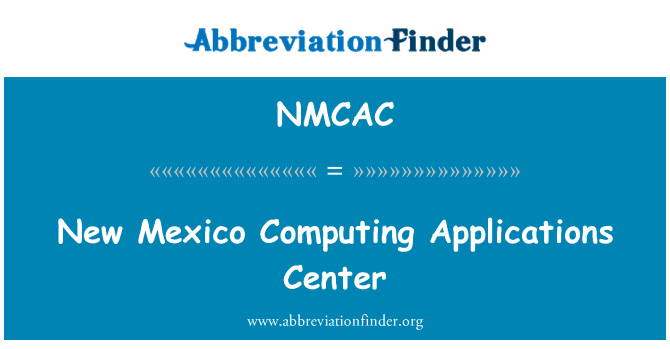 NMCAC: CVIS aplikací Nové Mexiko
