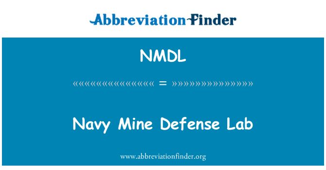 NMDL: Marine meine Verteidigung Lab
