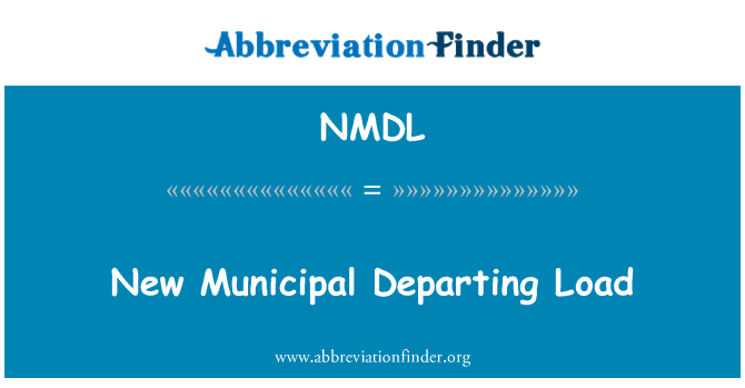 NMDL: New Municipal Departing Load