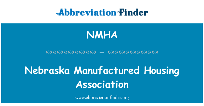 NMHA: Nebraska vervaardigd Housing Association