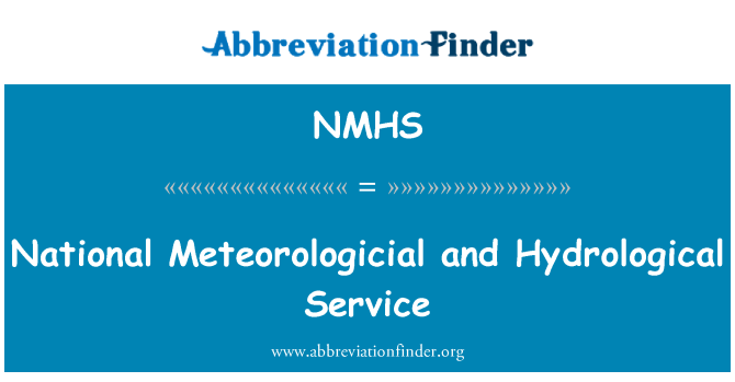 NMHS: Nacionalines Meteorologicial ir hidrologijos tarnyba