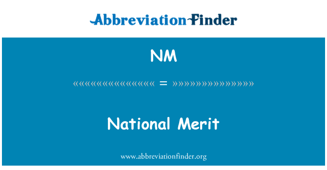 NM: Nacionalna zasluga