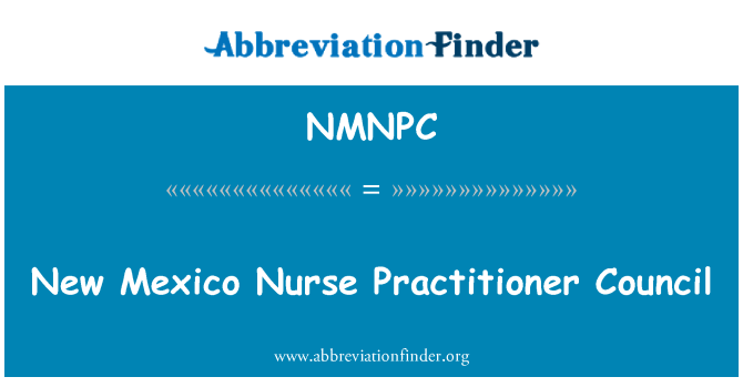 NMNPC: Naujoji Meksika slaugytoja praktikuojantis Tarybos