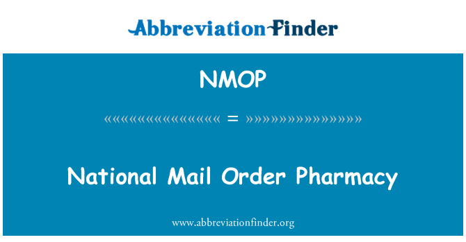 NMOP: Nationale postordre apotek