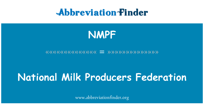 NMPF: Federasi produsen susu Nasional