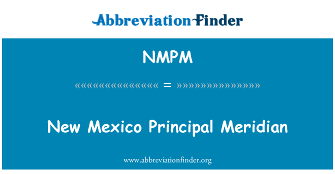 NMPM: New Mexico Principal Meridian