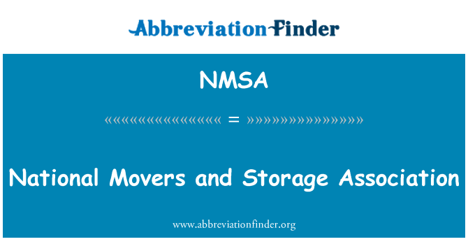 NMSA: قومی مکسس اور سٹوریج ایسوسی ایشن