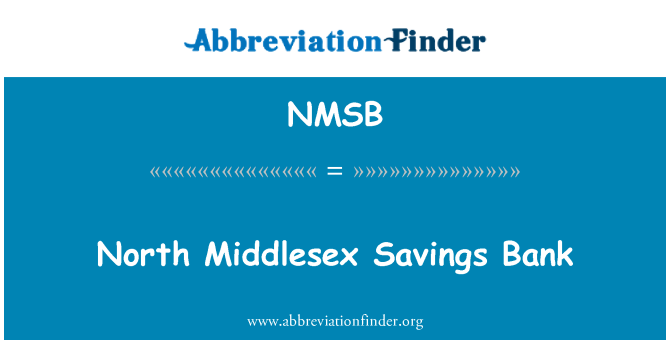 NMSB: Bank Tabungan Utara Middlesex