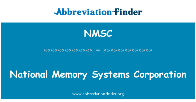 NMSC: Národní paměti Systems Corporation