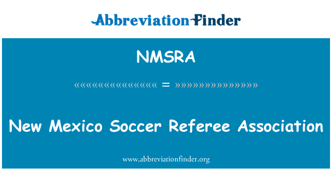 NMSRA: New Mexico Fußball Schiedsrichter Verband