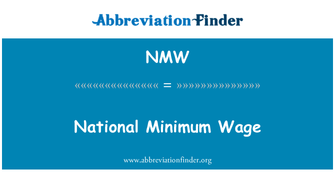 NMW: 国民の最低賃金
