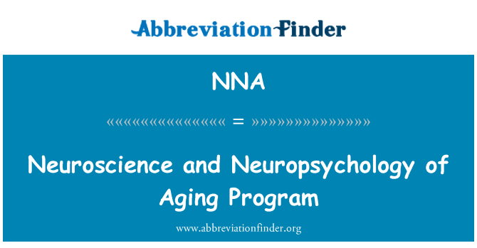 NNA: Neuroscience Et Neuropsychology de Vieillissement pwogram