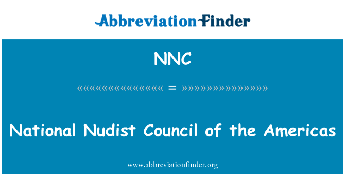NNC: Konsèy nasyonal Nudist nan Amerik yo