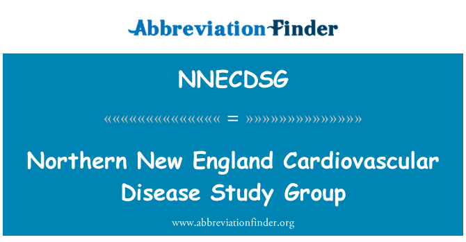 NNECDSG: Northern New England Cardiovascular Disease Study Group