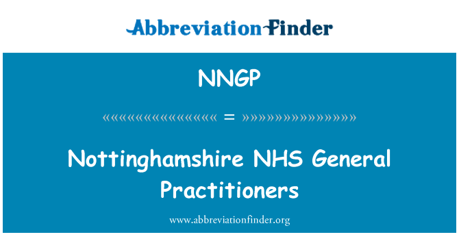 NNGP: Nottinghamshire NHS généralistes