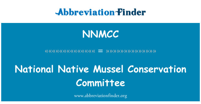 NNMCC: National Native Mussel Conservation Committee