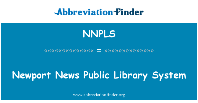 NNPLS: Sistem Perpustakaan Umum Newport News
