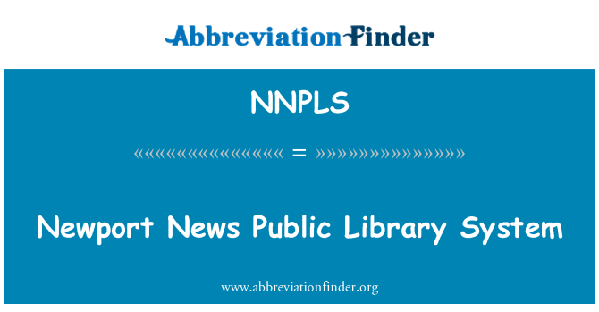 NNPLS: Newport News biblioteki publicznej systemu