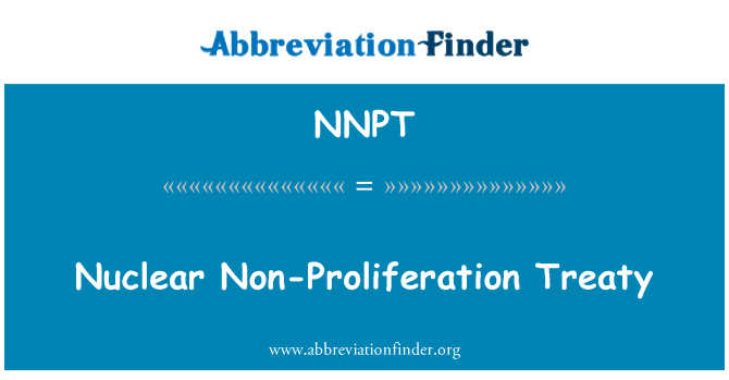 NNPT: It-Trattat ta ' Non-proliferazzjoni nukleari