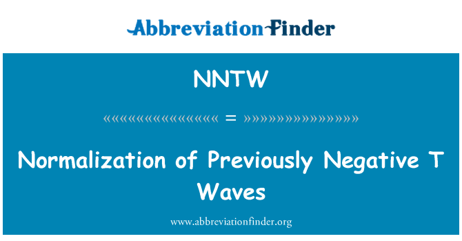 NNTW: Нормализиране на предварително отрицателните Т вълни