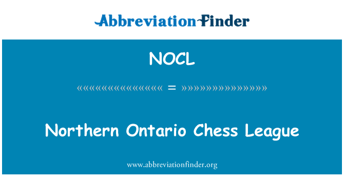 NOCL: 安大略省北部象棋聯賽